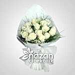 Nazan Cicekcilik 15li Beyaz Gul Buketi 1
