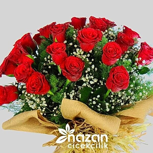 Nazan Cicekcilik 25 Kırmızı Gül Buketi 2
