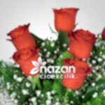 Nazan Cicekcilik Kirmizi Silindir Vazoda 7li Kirmizi Gul 3