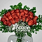 Nazan Cicekcilik Seffaf Kalp Vazoda 25li Kirmizi Gul 2