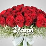 Nazan Cicekcilik Seffaf Silindir Vazoda 51li Kirmizi Gul 2