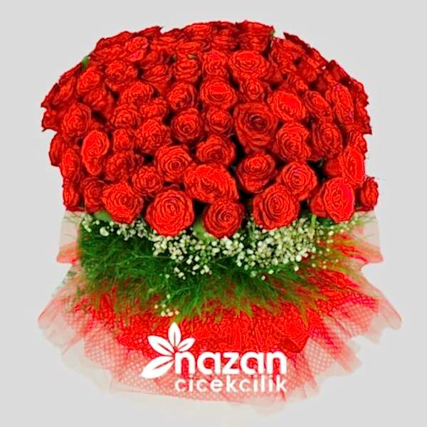 Nazan Cicekcilik 101 Kırmızı Gül Buketi 1
