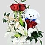 nazan-cicekcilik-seramik-vazoda-kirmizi-guller-ve-lilyumlar-2