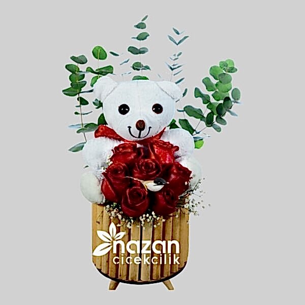 nazan-cicekcilik-ayicikli-gul-aranjmani